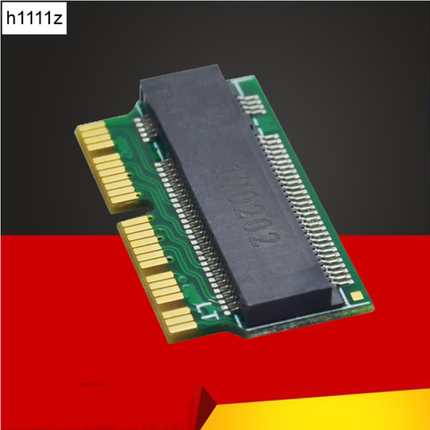 H1111Z añadir Tarjetas PCIE a M2 adaptador M.2 SSD adaptador PCIE SSD M2 adaptador M.2 NGFF AHCI 2280 GB SSD 12 + 16 Pin para Macbook Air 2013 ► Foto 1/6
