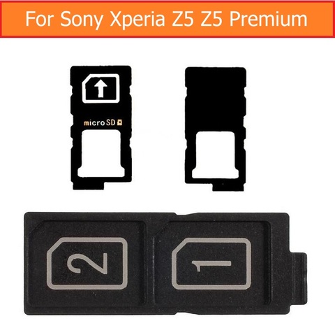 Bandeja con ranura para tarjeta Sim 100% auténtica para Sony xperia Z5, soporte de tarjeta Sim para Sony Xperia Z5 premium E6853, adaptador de tarjeta Sim ► Foto 1/3