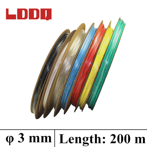 LDDQ 200m * 3mm de tubos 2:1 termorretráctiles tubo 600 y 1000V baja presión de calor manga Cable manga termoretractil ► Foto 1/6