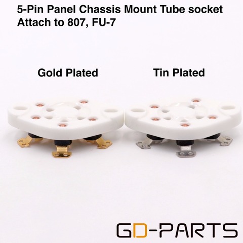 1PC 5pin tubo de cerámica para 807 24 27 37 46 47 56 76 FD422 WE272A WE311A Hifi Vintage AMP DIY Panel chasis montura ► Foto 1/5