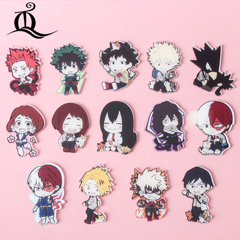 1 Uds pintura de mezclar mi héroe Academia para ropa acrílico placas Kawaii iconos en la mochila Pin broche distintivo Z60 ► Foto 1/6