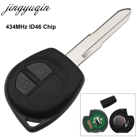 Jingyuqin coche llave para Suzuki Swift SX4 ALTO Vitara Ignis JIMNY Splash 433 Mhz ID46 Chip HU87 hoja sin cortar ► Foto 1/5