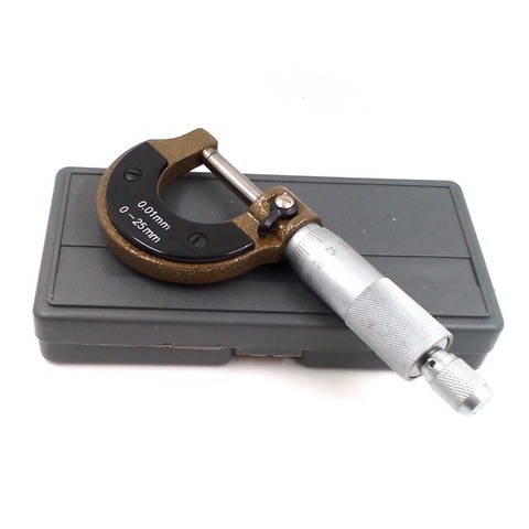 Herramienta de medición 0-25mm 0,01mm 0-25mm micrómetro joyeros herramientas Vernier calibrador relojero Hobby Jewelry ► Foto 1/6