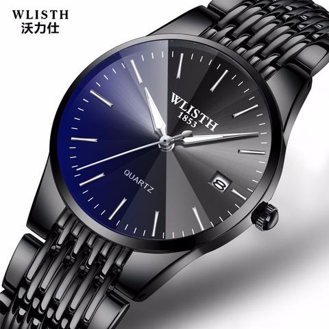 Relojes de lujo de marca WLISTH para hombre, relojes de negocios a prueba de agua, reloj de pulsera ultrafino de cuarzo para hombre, reloj de pulsera para hombre ► Foto 1/6