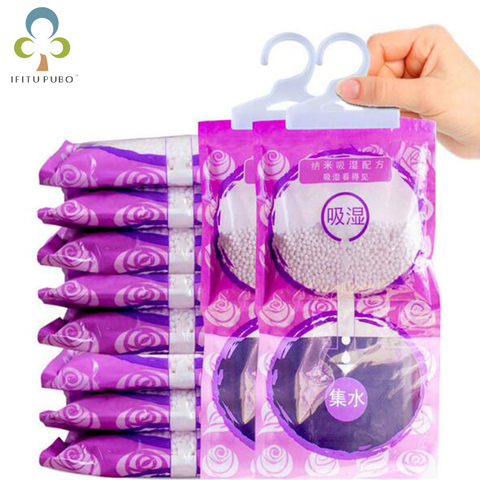 WYQ-bolsa desecante de lavanda para el hogar, Herramientas de limpieza, productos químicos para colgar, armario, baño, deshumidificador absorbente de humedad ► Foto 1/4