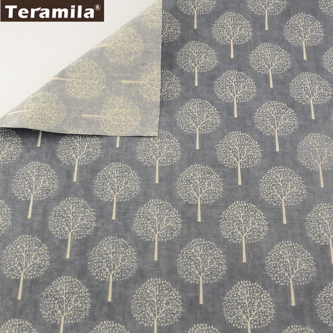 Winter Trees Linen Fabric Material Tissu Tablecloth Pillow Bag Curtain TERAMILA Home Textile Cushion Pillow Zakka Cotton ► Foto 1/6