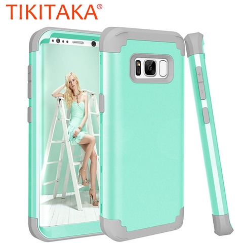 Funda de teléfono a prueba de golpes para Samsung Galaxy S8 S9 S10Plus Note8 Durable + TPU 3 capas híbrido Anti-golpe cubierta protectora de cuerpo completo ► Foto 1/6