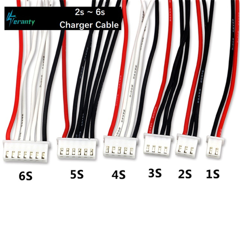 Cableado de batería Lipo 1s 2s 3s 4s 6s 22AWG Cable para IMAX B3 B6 B6AC 10CM 100MM, 5 unidades por bolsa ► Foto 1/1