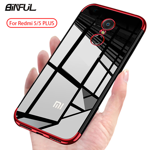 Para Redmi 5 Plus cubierta transparente fundas blandas TPU Slim Back para Xiaomi Redmi 5 Plus Redmi 5 caso De Teléfono Coque - Historial precios revisión | Vendedor