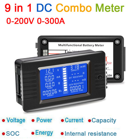 DYKB DC medidor combinado de batería, Monitor de tensión, capacidad de corriente, resistencia interna/SOC/tiempo/probador de imperfecciones volt amp ► Foto 1/6