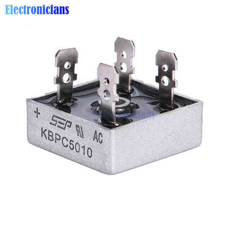 1 Uds. KBPC5010 diodo rectificador de puente diodo 50A 1000V KBPC 5010 potencia rectificador diodo Componentes electrónicos ► Foto 1/5
