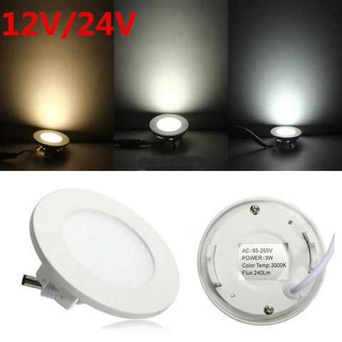 Luz descendente led para techo, luz redonda para interiores, AC/DC 12V 24V, 3W 4W 6W 9W 12W 15W 25W ► Foto 1/6