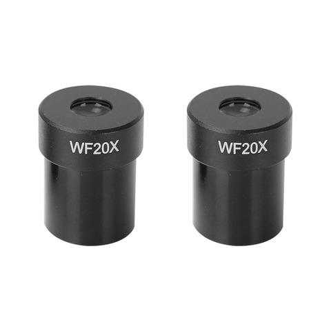 WF20X oculares de microscopio biológico microscopio estéreo accesorio lente gran angular de 23,2mm instalar diámetro 2 unids/lote ► Foto 1/1