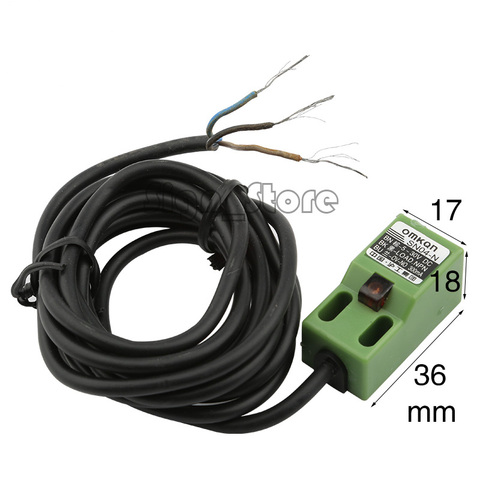 Interruptor de límite DC5V-30V cnc router co2 láser de parada de emergencia, SN04-N SN04N 5mm Sensor de acercamiento NPN 3 Cable de interruptor inductivo de proximidad ► Foto 1/1