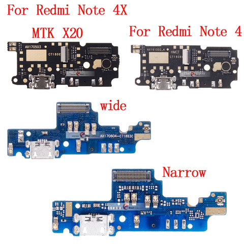 Puerto de carga USB Dock conector Jack conector de carga de Flex Cable con micrófono para Xiaomi Redmi Nota 4 / Redmi NOTE 4X ► Foto 1/6