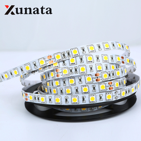 24 V LED de tira 5050 impermeable Flexible de la luz de la cuerda 5 M 300 leds cálido frío/Blanco/azul/rojo/Verde/amarillo/led RGB cinta SMD5050 ► Foto 1/4