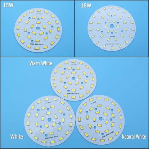 2 uds. SMD5730 LED PCB, 15W, 18W, 85mm, 90mm, 100mm, 120mm, blanco Natural, blanco cálido, fuente de luz para bombilla Led ► Foto 1/6