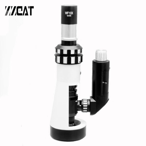 Microscopio metalúrgico portátil, Mini Monocular con polarizador de laboratorio, instrumentos de biología, 100X-400X ► Foto 1/6