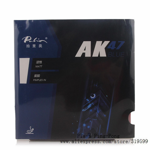 Palio-esponja de goma para tenis de mesa, H38-40 Original AK 47 40 + azul mate, AK47 AK-47 ► Foto 1/3