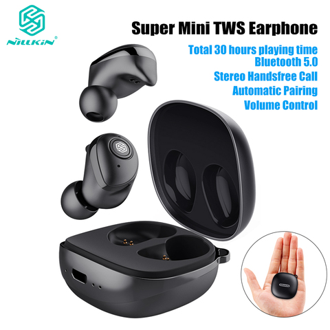 Nillkin-auriculares inalámbricos con Bluetooth 5,0, dispositivo de audio TWS, auténtico, IPX5, estéreo, llamada con manos libres, estuche de carga, 750mAh, Control de volumen ► Foto 1/6