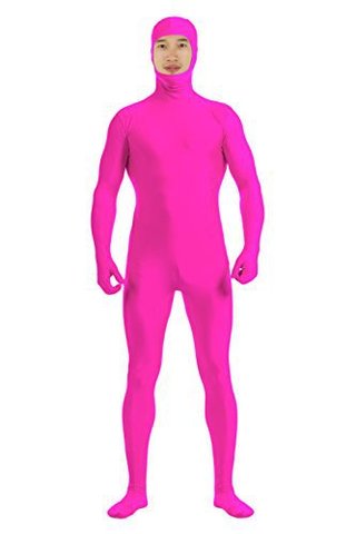 TOMSUIT Spandex Open Face Full Bodysuit Pink Guy Suit ► Foto 1/6