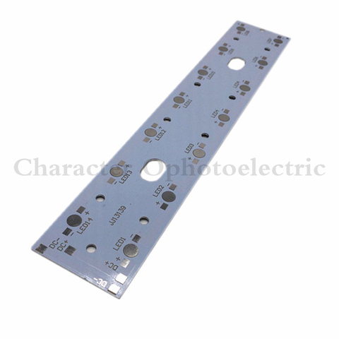 10 Uds 257mm x 47mm placa de circuito de aluminio PCB 14 Uds x 1W 3W 5W LED en serie ► Foto 1/4