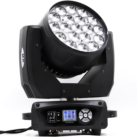 Gran oferta 2022 función CTO y ECO función led zoom lavado 19x15w luz con cabezal móvil con dmx avanzado programa iluminación de escenario ► Foto 1/6