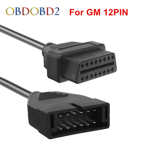 Adaptador de 12 pines para coches GM, conector OBD/OBD2 de alta calidad para automóviles GM, con garantía de tres años, 16 pines ► Foto 1/6