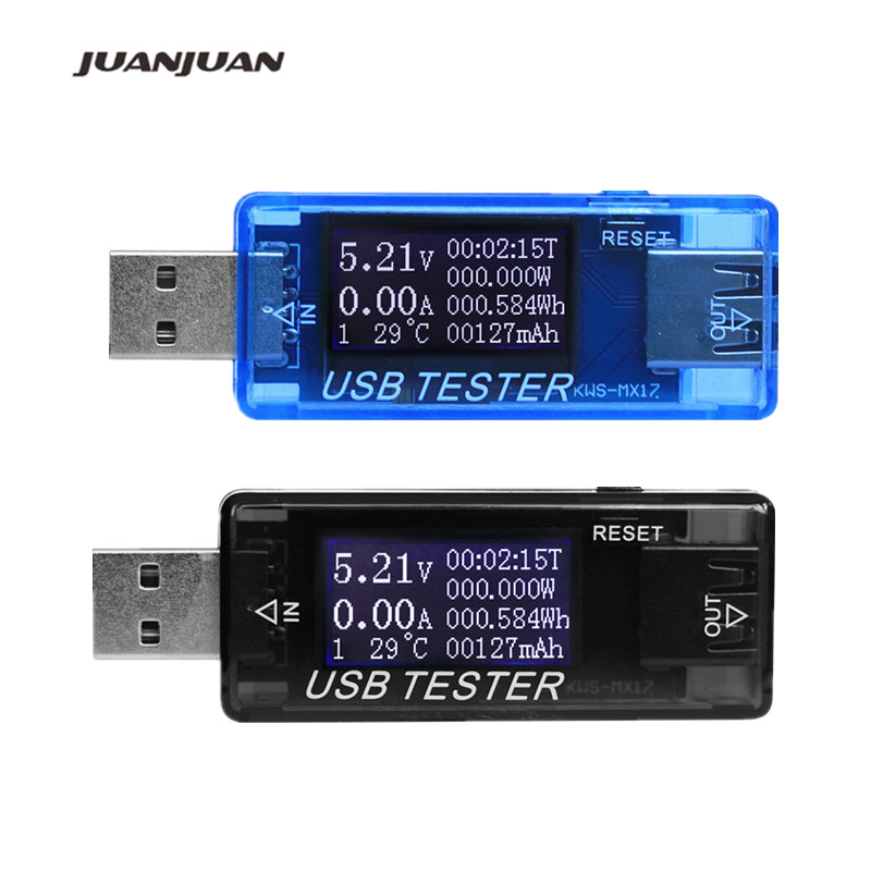Detector de Voltaje Corriente USB Medidor de Voltaje Digital de prueba de voltaje USB energía móvil 