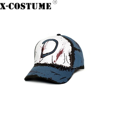 X-COSTUME el caminar muerto Clementine gorra de béisbol OutdoorCotton sombrero accesorio de vestuario Cosplay adultos Unisex ► Foto 1/6