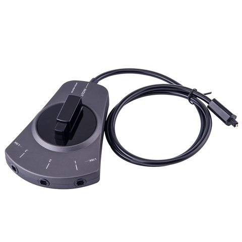 Interruptor de Audio óptico Digital, Selector de Cable de 3 vías, SPDIF, Toslink, Hub para reproductor de CD ► Foto 1/4