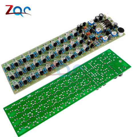 Nivel de Control de voz RGB, Kit de placa electrónica de producción, módulo LED de 3 secciones, 10 puntos, rojo, azul y verde, Kits DIY ► Foto 1/4