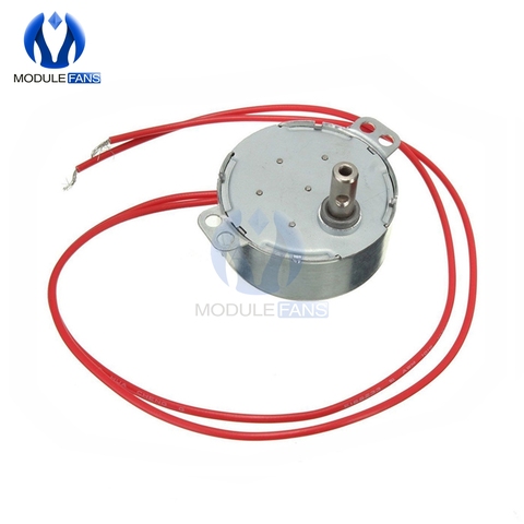 Pro TYC 50 12V 4W 50 / 60Hz Motor síncrono 5 / 6RPM CW CCW bandeja de horno de microondas Motor de bajo ruido del Motor de CA 12V 12V ► Foto 1/6