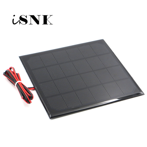 Panel Solar de 6V con cable de 30/100/200cm, Mini Sistema Solar DIY para batería, cargador de teléfono celular, 0,6 W, 1W, 1,1 W, 2W, 3W, 3,5 W, 4,5 W ► Foto 1/1