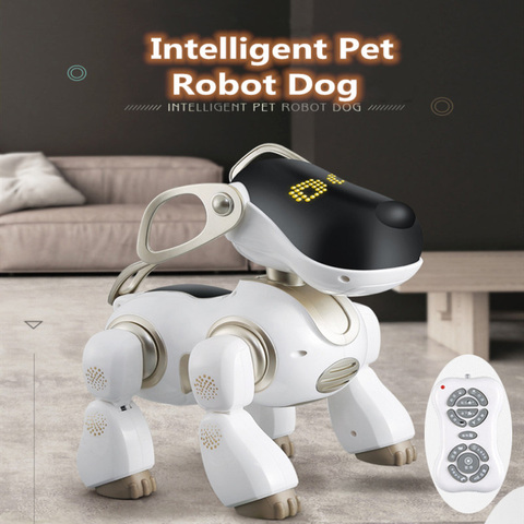 Nuevo juguete educativo de aprendizaje control remoto rc Perro robot de juguete de simulación AI puede cantar hablando bailar jugar con el niño ► Foto 1/6