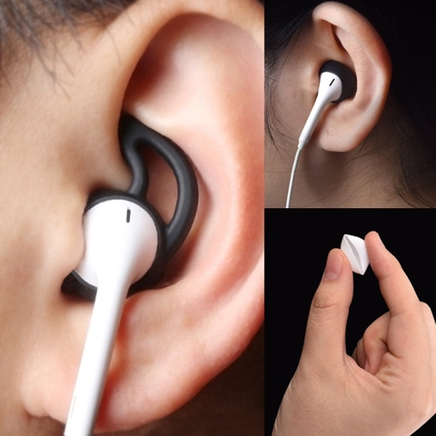 Conjunto de 4 pares de auriculares internos de silicona con gancho para la oreja, para Apple Airpods ► Foto 1/6