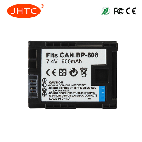 Batería de BP-808 BP-809, BP-819, 7,4 V, 900mAh, para Canon FS300, FS100, XA10, VIXIA, HG20, HF21, HF, S11, HF, S10, HF11 ► Foto 1/4