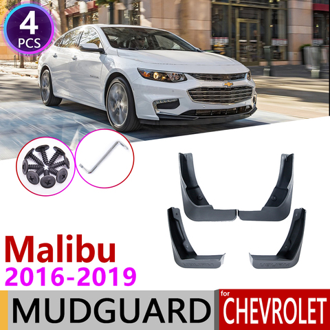 Para Chevrolet Malibu 2016 ~ 2022 Mk9 parte delantera trasera del coche guardabarros protector de salpicaduras accesorios de solapa 2007 2008 ► Foto 1/6