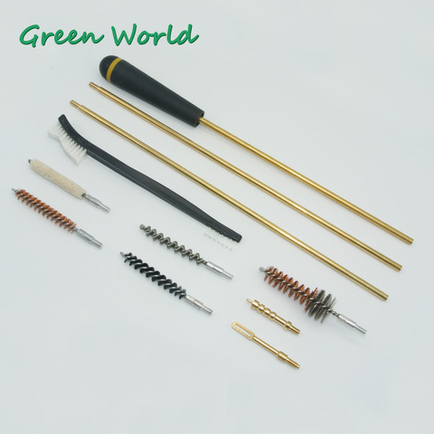 Green World 12 unids/lote! 30cal/7,62mm cepillo limpieza de armas de Rifle Kit de limpieza de tubo de embalaje hilo 8-32 ► Foto 1/6