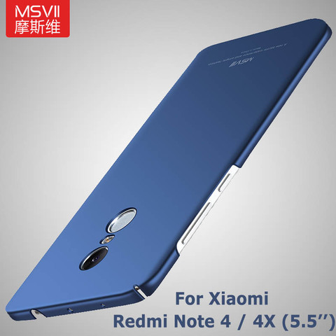 Funda ultrafina MSVII Xiaomi redmi note 4 x para Xiaomi redmi note 4 funda Global Xiomi 4x funda de PC para Xiaomi redmi 4x fundas ► Foto 1/6