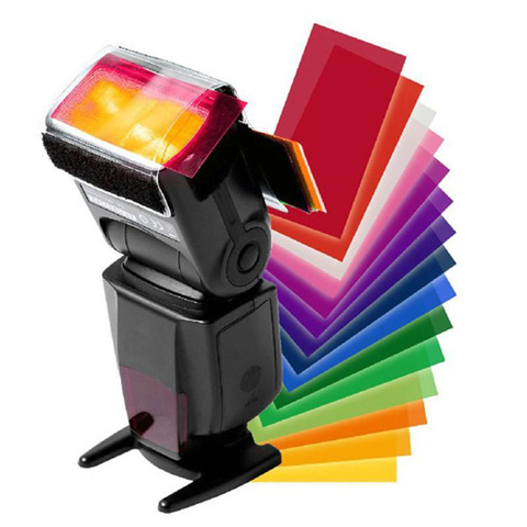 Para yongnuo Color Gel filtro Flash difusor caja suave 12 juegos de colores estudio Flash Cámara difusora ► Foto 1/6