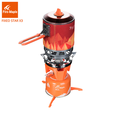 Fire-estufa de Gas de arce para exteriores, sistema de cocina de acampada con quemadores de Gas de encendido piezoeléctrico, 2200W, 0.8L, 600g, 1.3lb, 1 persona ► Foto 1/6