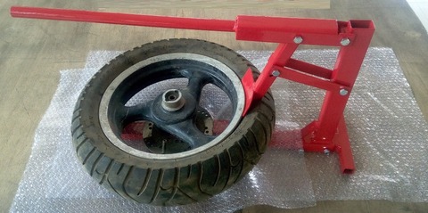 Máquina de desmontaje Simple de neumáticos para motocicleta, herramienta de reparación de neumáticos, 15-21