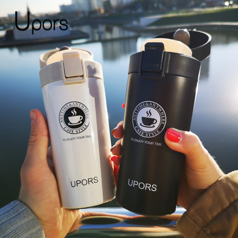 Termo de café de 500ml, botella de agua, vaso térmico portátil, taza  deportiva de viaje, taza aislada en el coche, frascos de vacío de acero  inoxidable - AliExpress