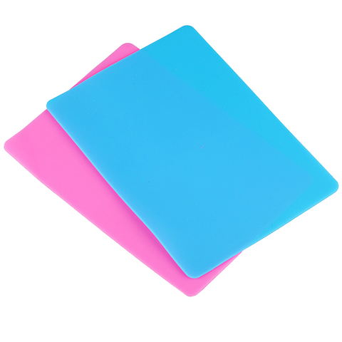 Molde de silicona hecho a mano para fabricación de joyas, 4 tamaños, rosa, azul, rectangular, placa de mesa, estera, placa de silicona de resina ► Foto 1/6