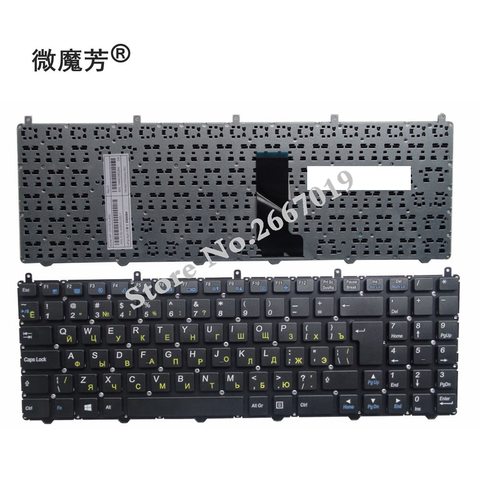 Teclado ruso para ordenador portátil, para DNS Clevo W650EH W650SRH W6500 MP-12N76SU-4301 6-80-W6500-281-1D ► Foto 1/2