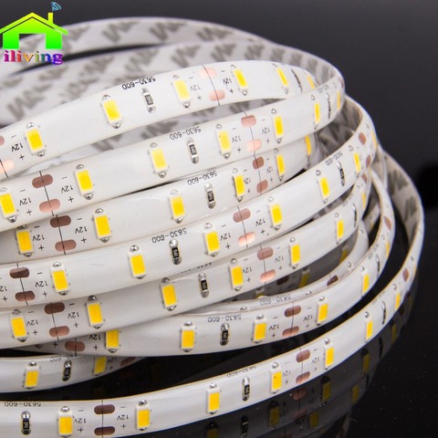 5M 5630 de 5730 cinta led impermeable IP cinta luz DC12V 300leds flexible tira de iluminación más brillante que 3528 a 5050 de la decoración del hogar ► Foto 1/5