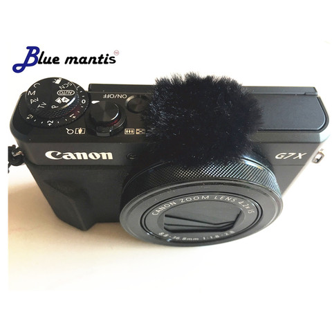 Silenciador de viento para Canon G7x Mark II, cubierta de micrófono para Canon G7X MARK2, Mantis azul, 10 Uds. ► Foto 1/6