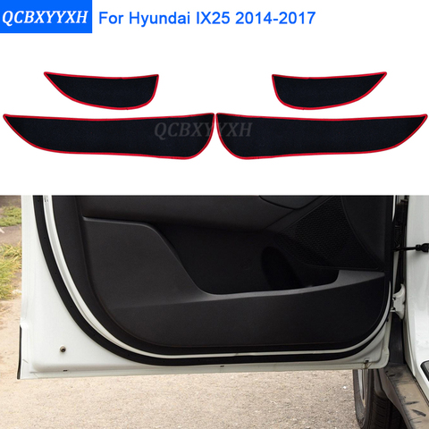 Protector de estilo para coche, 2 colores, protección de borde lateral, alfombrillas protectoras para puerta antipatadas, cubierta para Hyundai IX25 2013-2022 ► Foto 1/1