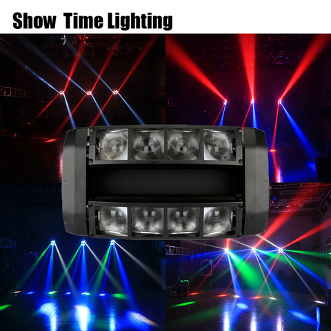 Luz LED dj para discoteca, iluminación potente, tipo araña, con cabezal móvil, para fiestas, entretenimiento, baile y espectáculos ► Foto 1/6